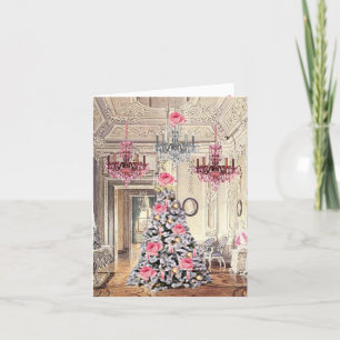 Palace of Versailles France Christmas  Letterpress Thank You Card