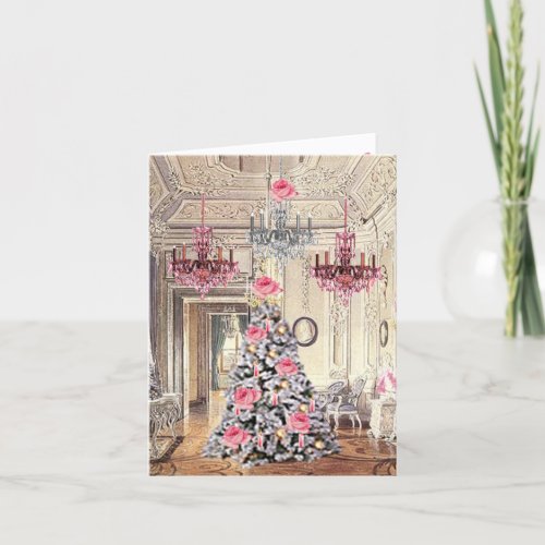 Palace of Versailles France Christmas  Thank You Card