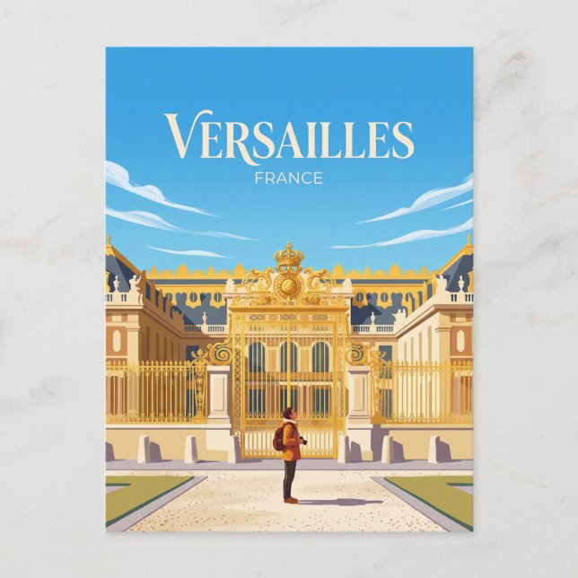 Palace of Versailles France Postcard (Front)