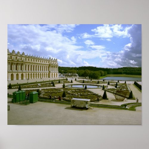 Palace of versailles garden poster