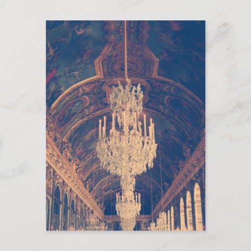 Palace of versailles_hall of mirrors postcard