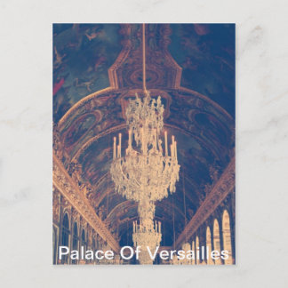 Palace of versailles-hall of mirrors postcard