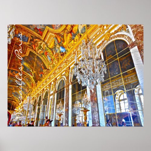Palace of Versailles photo illustration Poster