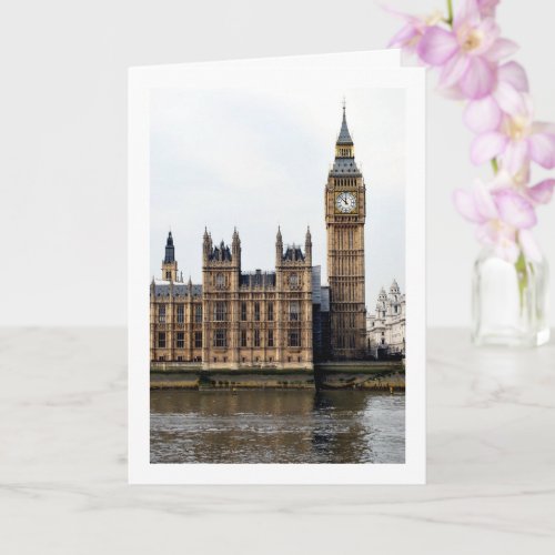 Palace of Westminster River View London England Card