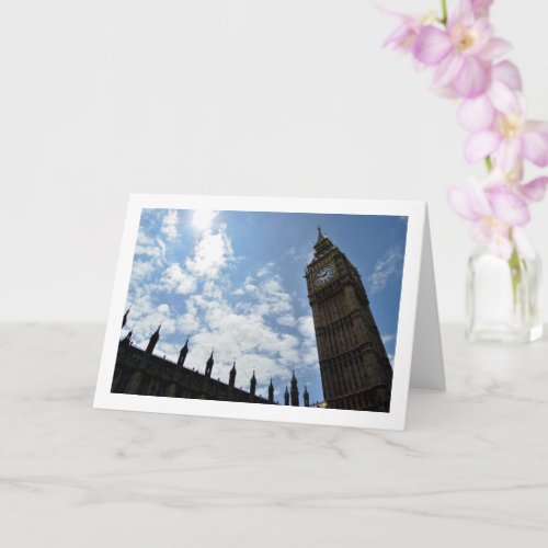 Palace Of Westminster The Elizabeth Tower London Card