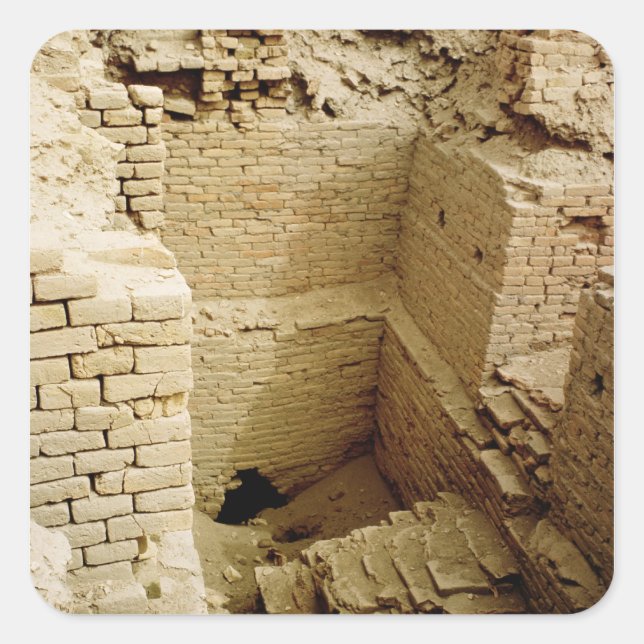 Palace ruin square sticker (Front)