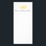 Palace Salon Rack Card<br><div class="desc">Rack Card with crown.</div>