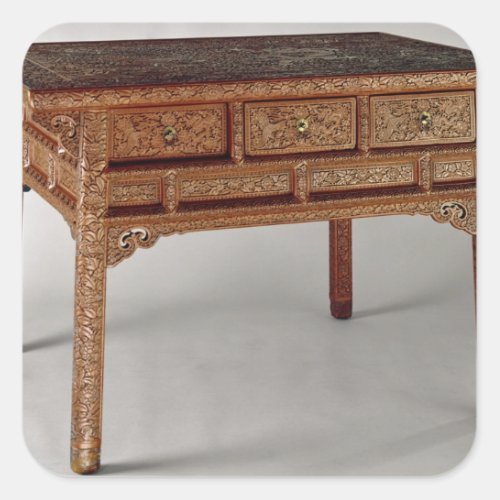 Palace table Ming Dynasty Hsuan Te Period Square Sticker