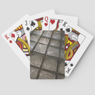 Palacio de Communicaciones, glass flooring Poker Cards