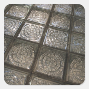 Palacio de Communicaciones, glass flooring Square Sticker