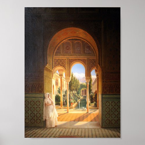 Palacio del Generalife and Patio de la Acequia Poster