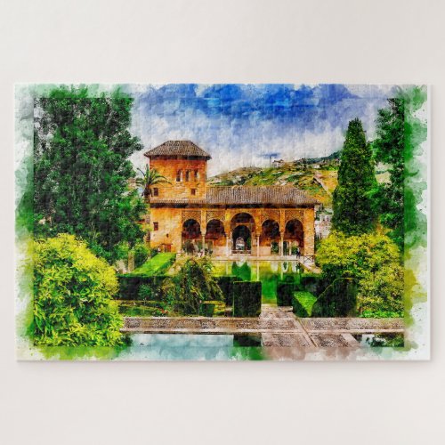 Palacio del Partal Alhambra Granada Spain Jigsaw Puzzle