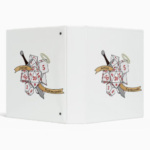 Paladin Dice Design 3 Ring Binder