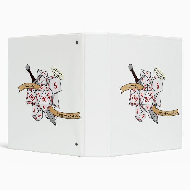 Paladin Dice Design 3 Ring Binder (Background)