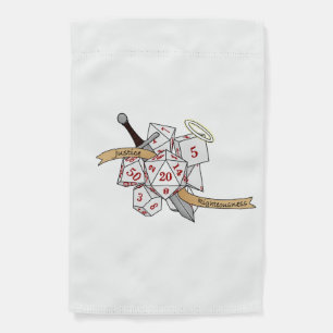 Paladin Dice Design Garden Flag