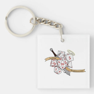 Paladin Dice Design Keychain