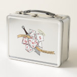 Paladin Dice Design Metal Lunch Box