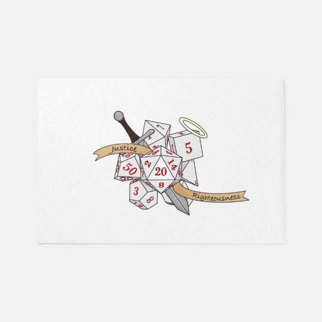 Paladin Dice Design Outdoor Rug (Front)