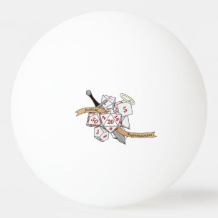 Paladin Dice Design Ping Pong Ball