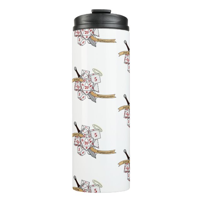 Paladin Dice Design Thermal Tumbler (Front)