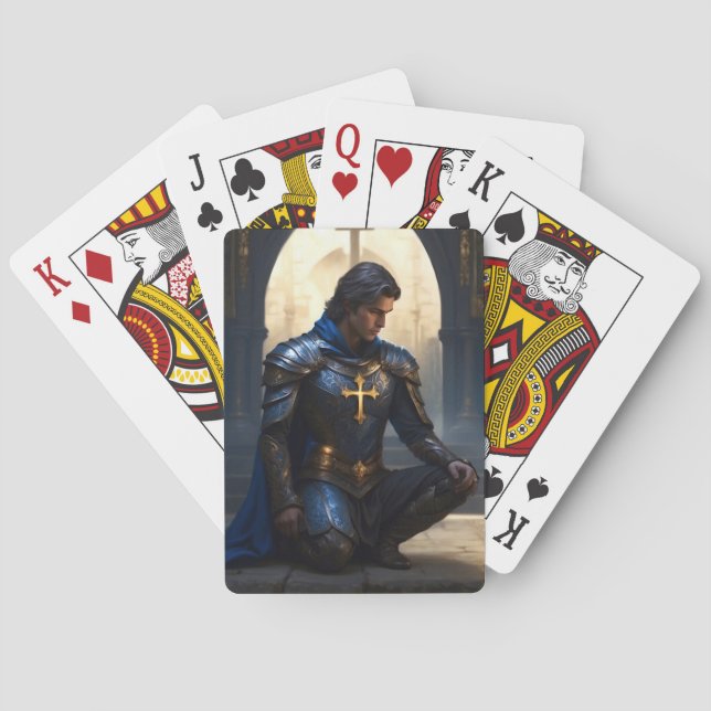 Paladin of the Supplicant Prayer Poker Cards (Back)