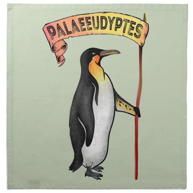 Palaeeudyptes Extinct Penguin Cloth Napkin (Front)