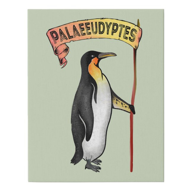 Palaeeudyptes Extinct Penguin Faux Canvas Print (Front)