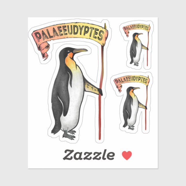 Palaeeudyptes Extinct Penguin Sticker (Sheet)