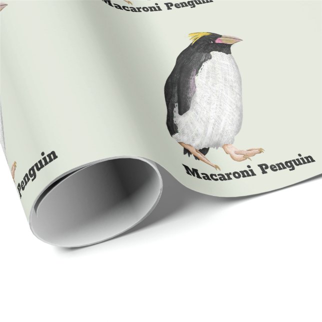 Palaeeudyptes Extinct Penguin Wrapping Paper (Roll Corner)
