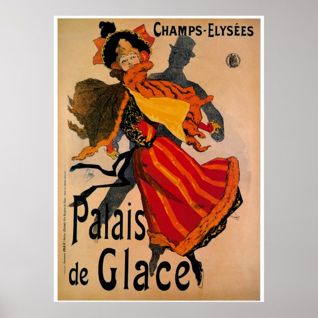 Palais De Glace, 1896 Art Nouveau Advertisement Poster (Front)