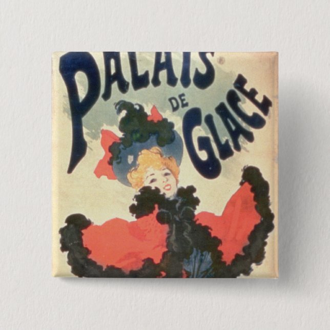 Palais de Glace, Champs Elysees, Paris, 1894 (colo Pinback Button (Front)