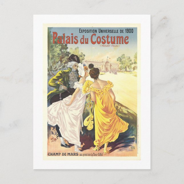 Palais du Costume from the 1900 Exposition Postcard (Front)