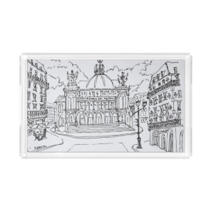 Palais Garnier Opera House Paris, France Acrylic Tray