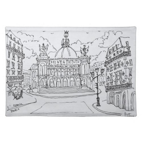 Palais Garnier Opera House  Paris France Placemat