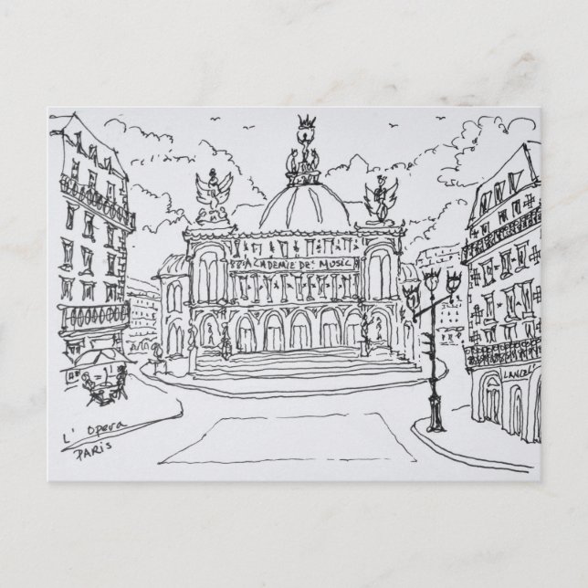 Palais Garnier Opera House | Paris, France Postcard (Front)