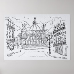 Palais Garnier Opera House | Paris, France Poster