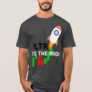 Palantir PLTR To The Moon Candlestick T-Shirt