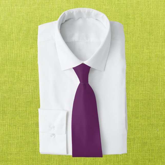 Palatinate Purple Solid Color Neck Tie (Creator Uploaded)