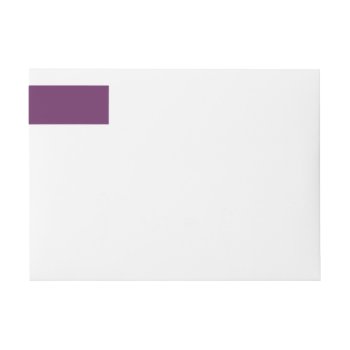 Palatinate Purple Upscale Color Design Wrap Around Label by Kullaz at Zazzle