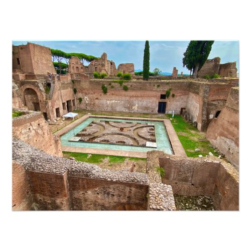 Palatine Hill Ruins in Rome Italy Photo Print
