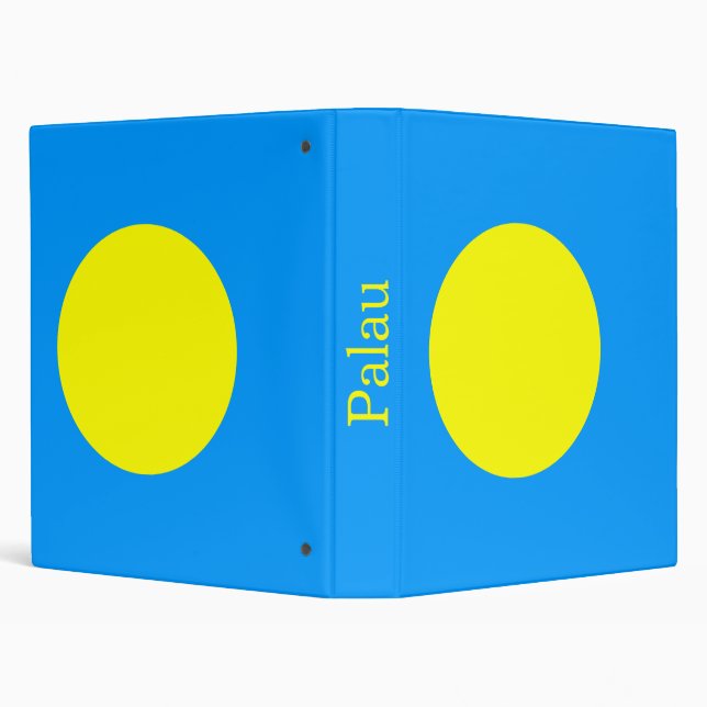 Palau Flag 3 Ring Binder (Background)