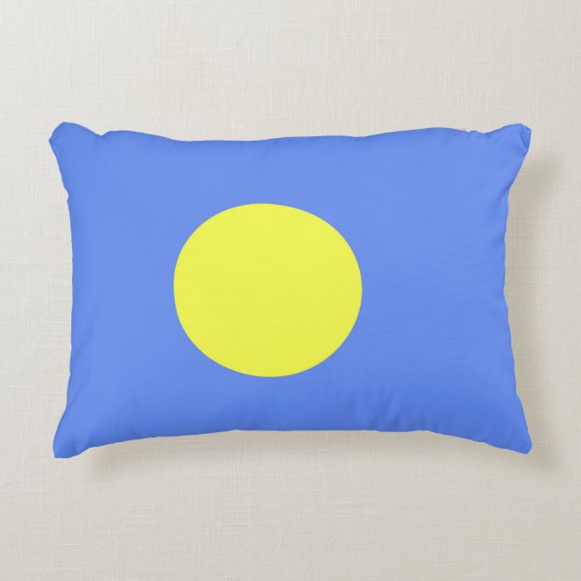 Palau flag accent pillow (Front)