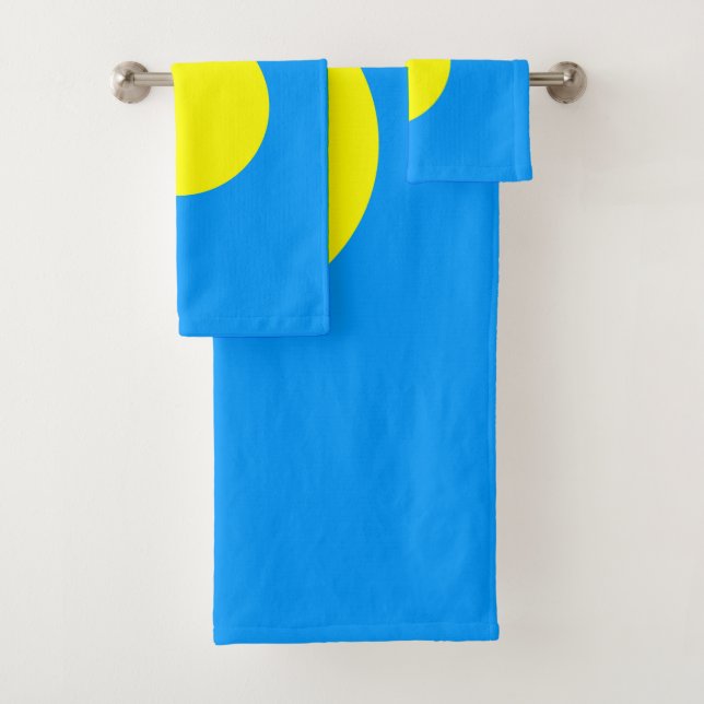 Palau Flag Bath Towel Set (Insitu)