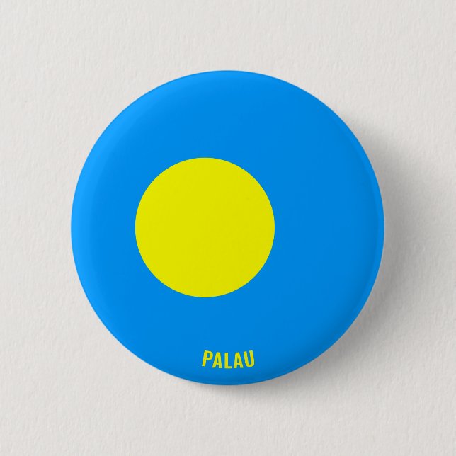 Palau Flag Charming Patriotic Button (Front)