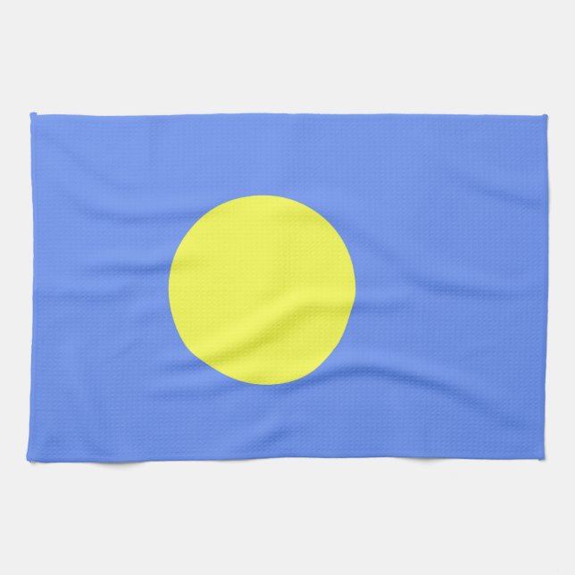 Palau flag kitchen towel (Horizontal)