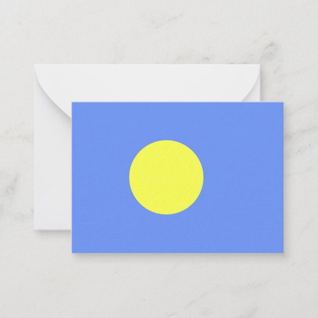 Palau flag note card (Front)