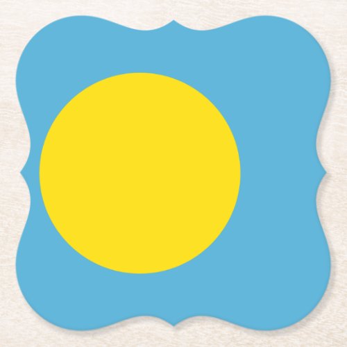 Palau Flag Paper Coaster