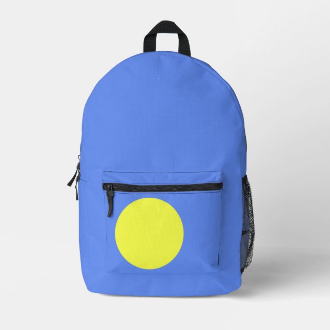 Palau flag printed backpack (Front)