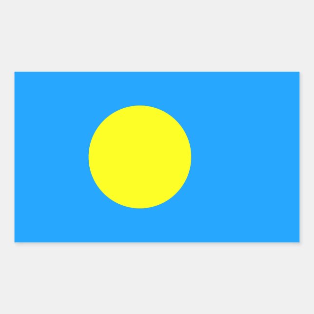 Palau Flag Rectangular Sticker (Front)