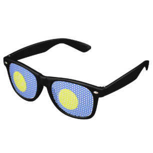 Palau flag retro sunglasses